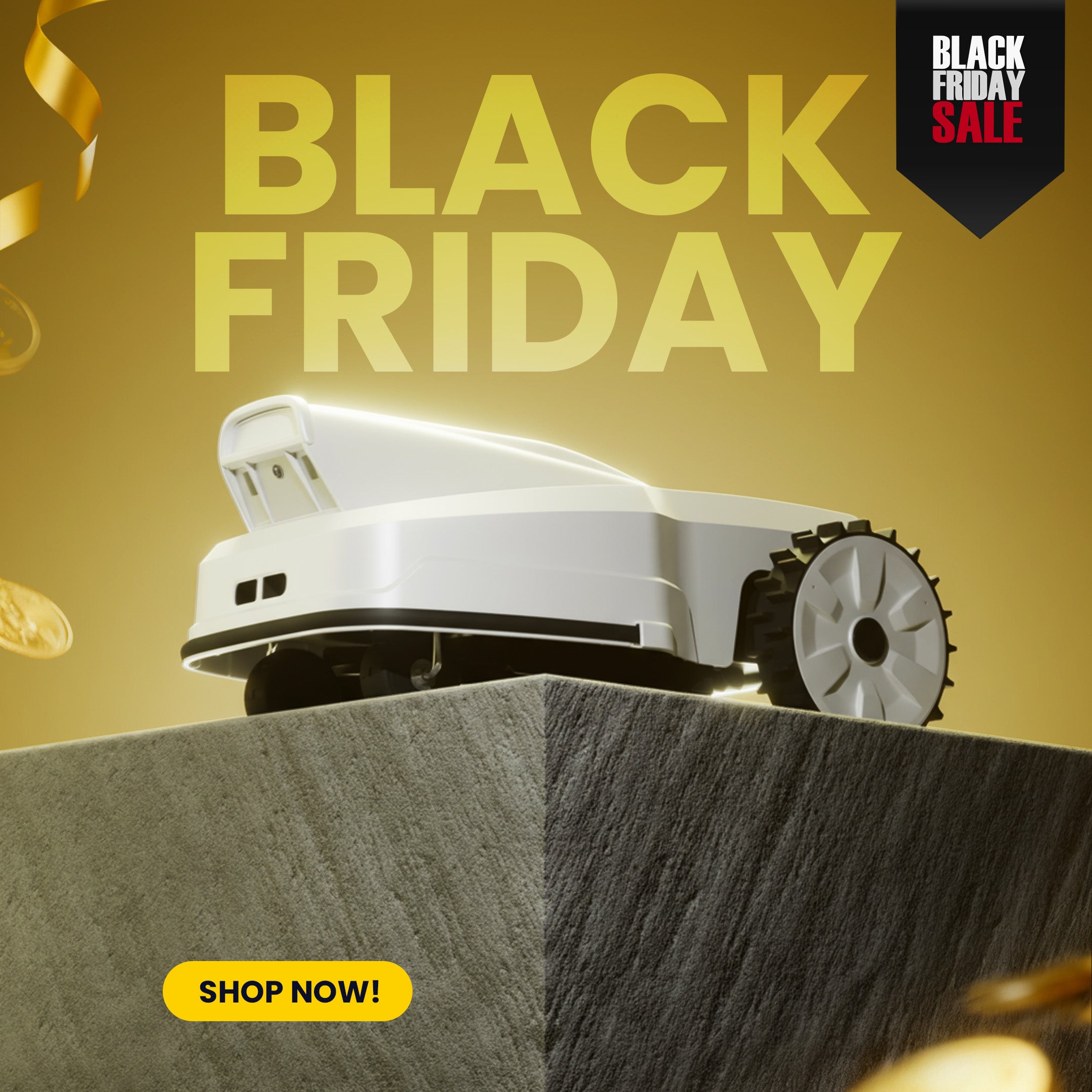 Tosaerba robotizzato automatico wireless FJD FV2000 per giardini